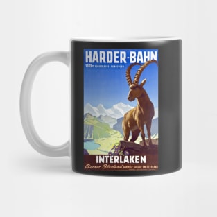 Interlaken,Switzerland,Ski Travel Poster Mug
